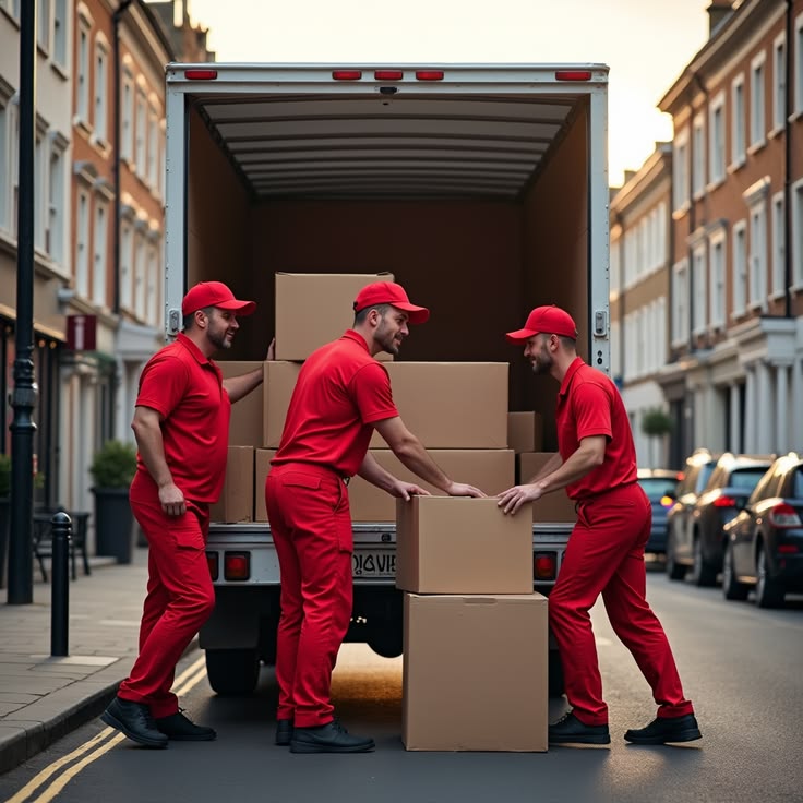 Professional moving truck Dubai skyline - Expert packers and movers in Dubai
