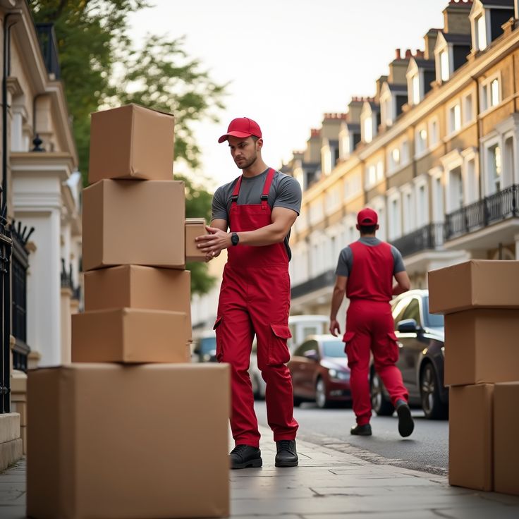 Movers carrying sofa